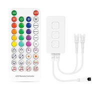 Prterver SP611E WS2812B WS2811 Controlador de Tira de LED de MúSica Bluetooth IR38 Teclas AplicacióN Remota para IluminacióN LED Direccionable CC 5V-24V