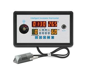 Prterver Termostato Inteligente Digital ZFX-W9002 Termostato Temperatura Control de Humedad Incubadora 360 Volteo AutomáTico de Huevos 12V