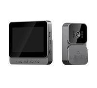 Prterver Timbre Video Intercomunicador Cámara Inteligente Inalámbrico por Visión Pantalla de 4.3 Pulgadas para Seguridad Hogar Inteligente Apartamento