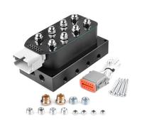 Prterver Universal 12V Solenoide Valveblock Air Ride Suspensión Colector Válvulas Kit Uv4for Auto Control Rápido