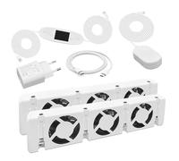 Prterver Ventilador de Radiador Conjunto de Extensión de Refuerzo de Radiador Inteligente Ventilador Universal Que Promueve la Circulación de 100 A 240 V A Enchufe de la UE