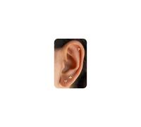PRTGL Pendientes de Base Plana - Chapados en Oro de 14k Pendientes Con Diseño de Pajarito, Abeja y libélula, Con Cierre de Rosca y Parte Trasera Plana Botón Apilables Para Mujer