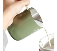 Pruciador de fraude expreso, lanzador de fraude de leche, Copa de vapor de calibre de gran calibre, Quemador de arte de leche con mango, utensilios de café multiusos para cocina Cafe