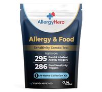Prueba combinada de Allergy Hero - Sensibilidad alimentaria - Alergia a alimentos e inhalantes - 581 artículos probados