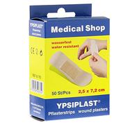 Prueba de Agua tira de yeso Caja 50 tiritas Ypsiplast 2,5 cm x 7,2 cm