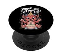 Prueba de Que existen Monstruos diminutos Folclore críptido PopSockets PopGrip Adhesivo