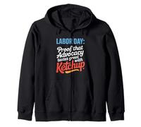 Prueba de que la defensa sabe muy bien con el Día del Trabajo de Ketchup Sudadera con Capucha