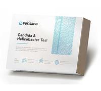 Prueba de silla Plus de Candida & Helicobacter Test, prueba de lengua en Candida albicans, Candida spec, candidúm, moho y helicobacter-pylori en el intestino, Verisana autoprueba para el hogar