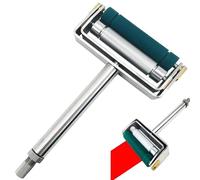 Prueba de tinta manual para impresión flexográfica, aplicador de película de impresión de tinta de rueda de color de 60/300 líneas con rollo Anilox y rodillo de goma, ancho de impresión de 70 mm