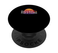 Prueba de trabajo minería blockchain segura bitcoin descentralizada PopSockets PopGrip Adhesivo