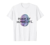 Prueba de Vida Humana Identidad de Huellas Dactilares Glitch Graphic Camiseta