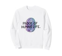 Prueba de Vida Humana Identidad de Huellas Dactilares Glitch Graphic Sudadera