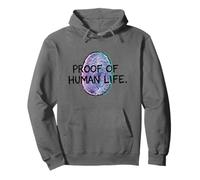 Prueba de Vida Humana Identidad de Huellas Dactilares Glitch Graphic Sudadera con Capucha
