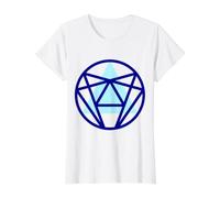 Prueba del Eneagrama del símbolo de la Personalidad Nueve Tipos de Personalidad Camiseta gráfica económica, Mujer, Blanco, L