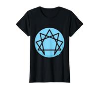 Prueba del Eneagrama del símbolo de la Personalidad Nueve Tipos de Personalidad Camiseta gráfica económica, Mujer, Negro, L