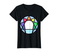 Prueba del Eneagrama del símbolo de la Personalidad Nueve Tipos de Personalidad Camiseta gráfica económica, Mujer, Negro, S