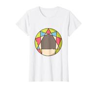 Prueba del Eneagrama del símbolo de la Personalidad Nueve Tipos de Personalidad Camiseta gráfica económica, Mujer, Blanco, M