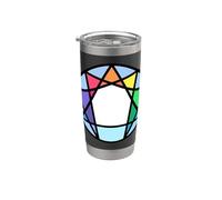 Prueba del Eneagrama del símbolo de la personalidad Nueve tipos de personalidad Vaso térmico de acero inoxidable de doble pared