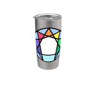 Prueba del Eneagrama del símbolo de la personalidad Nueve tipos de personalidad Vaso térmico de acero inoxidable de doble pared