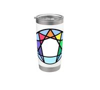 Prueba del Eneagrama del símbolo de la personalidad Nueve tipos de personalidad Vaso térmico de acero inoxidable de doble pared