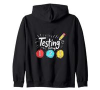Prueba Educación Lápiz Vida Maestro Aprender Sudadera con Capucha