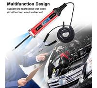 Prueba eléctrica Pen Digital LCD Tester de cableado automotriz 3 72V Probador de energía para automóvil para la reparación y Mantenimiento del eléctrico automotriz de plástico y