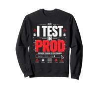 Prueba en Prod Programador Broma Ingeniero de Software Tecnología de TI Sudadera
