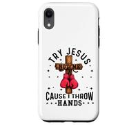 Prueba Jesús No Yo Causa Lanzamiento Manos Cristiano Boxeo MMA Carcasa para iPhone XR