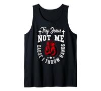 Prueba Jesus Not Me Cause I Throw Hands Christian Boxer Boxing Camiseta sin Mangas