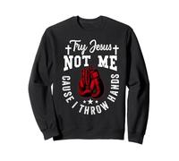 Prueba Jesus Not Me Cause I Throw Hands Christian Boxer Boxing Sudadera