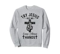 Prueba Jesus Not Me Cause I Throw Hands Christian Boxer Boxing Sudadera