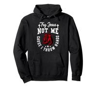 Prueba Jesus Not Me Cause I Throw Hands Christian Boxer Boxing Sudadera con Capucha
