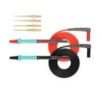 Prueba Multiméertas Profesionales Cabeza Cables Con Punta Fina 0.2 Mm Para Mediciones Precisas Cable Silicona Suave Cables Prueba Prueba Multímetro