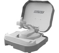 [Prueba: muy bueno*] Selfsat Caravan Mobil Antena parabólica única totalmente automática incluye control iOS/Android, sistema de satélite portátil para camping