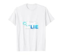 Prueba o Mentira Datos Humor Friki Código Binario Verificación de Hechos Camiseta, Hombre, Blanco, M