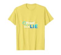 Prueba o Mentira Datos Humor Friki Código Binario Verificación de Hechos Camiseta, Hombre, Limón, S