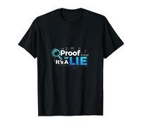 Prueba o Mentira Datos Humor Friki Código Binario Verificación de Hechos Camiseta, Hombre, Negro, XL