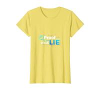 Prueba o Mentira Datos Humor Friki Código Binario Verificación de Hechos Camiseta, Mujer, Limón, M