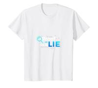 Prueba o Mentira Datos Humor Friki Código Binario Verificación de Hechos Camiseta, Niños, Blanco, 12 años