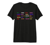 Prueba Stroop - Psicología, Neurocience Geek, Nerd, Cerebro Camiseta Premium