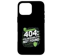Pruebas de penetración "404: VULNERABILIDAD NO ENCONTRADA" Ordenador Carcasa para iPhone 16 Pro Max