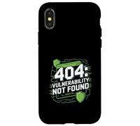 Pruebas de penetración "404: VULNERABILIDAD NO ENCONTRADA" Ordenador Carcasa para iPhone X/XS