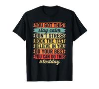 Pruebas estatales Que obtuviste Este día de Examen Profesor Estudi Camiseta gráfica económica