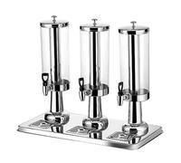 PRUJOY Olla de Jugo de Acero Inoxidable, máquina de Bebidas comerciales, Cubo para Bebidas de Buffet, Olla de Leche Transparente, fría y Caliente (9L)