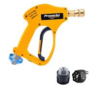 Prunarbo Pistola de lavado de alta presión de 5200 PSI con boquillas de conexión rápida de 1/4 pulgadas, conector de manguera M22 (PR-M02-pistola de pulverización-A)