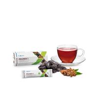 Prunex 1 Té te en polvo, sabor guindon ciruela para limpieza y desintoxicación de colon, para un tránsito intestinal óptimo (Pack 7, 35, gramo)