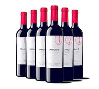 Pruno 2020 - Vino Tinto Ribera del Duero -Ideal Combinarlo con Embutidos ibéricos, Secreto de cerdo a la Parrilla, Carnes Rojas, Ideal para una Buena Cena - Pack 6 Botellas 750ml