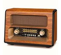 PRUNUS J-199 Am FM SW Radio Retro Vintage con Altavoces Bluetooth