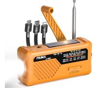PRUNUS J-366 FM/Am/SW Radio Emergencia Solar Dinamo, Cable de Carga 3 en1