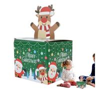 Pruojhw Alcancías De Navidad | 30 Bolsas Transparentes con Dispensador,Caja para Extraer Dinero,para Niños Papá Fiestas Cumpleaños Tarjeta Nieta Amigos Halloween